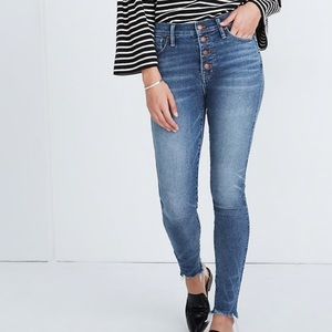 Madewell 10” High Rise Button Fly Jeans size 28